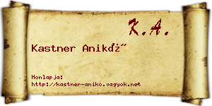 Kastner Anikó névjegykártya